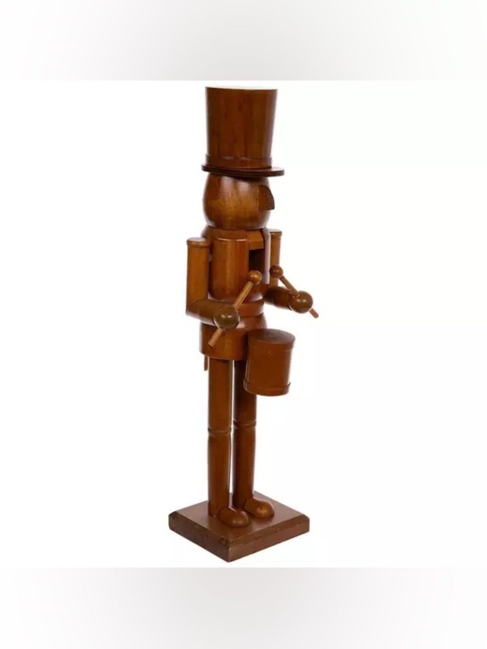Drummer Stained Wood Nutcracker